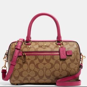 Coach Signature Rowan Satchel Crossbody